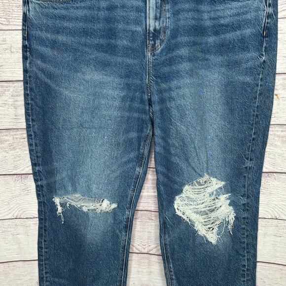 American Eagle Super High Rise Ankle Straight Denim Jeans New Size 20 Short - Picture 9 of 14